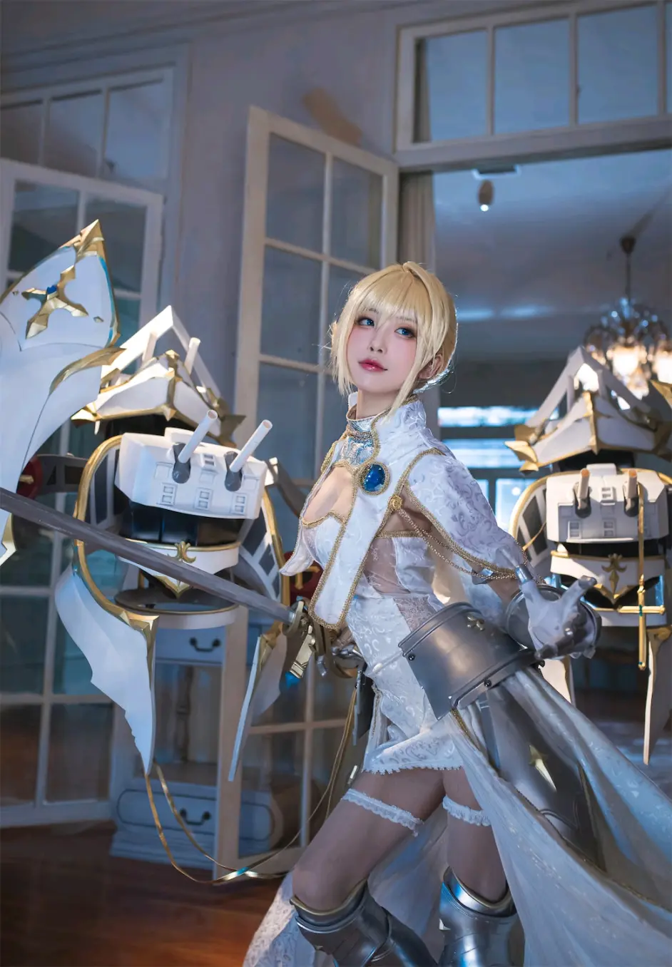 Cosplay 水淼aqua圣女贞德 哔哩哔哩