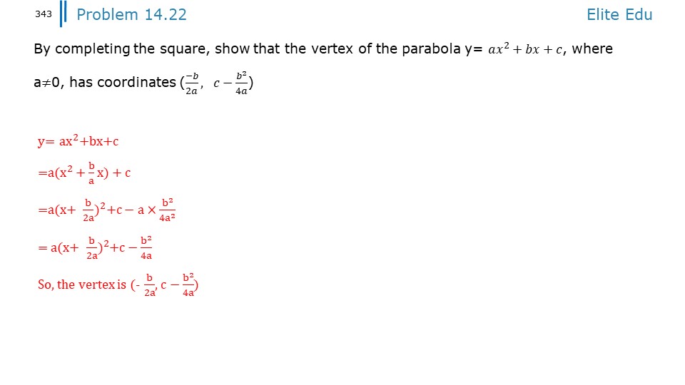 Introduction to algebra aops chapter 14 graphing quadratics 