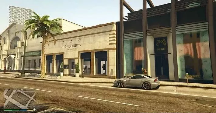 GTA5游戏(洛圣都)与现实美国(洛杉矶)对比图一