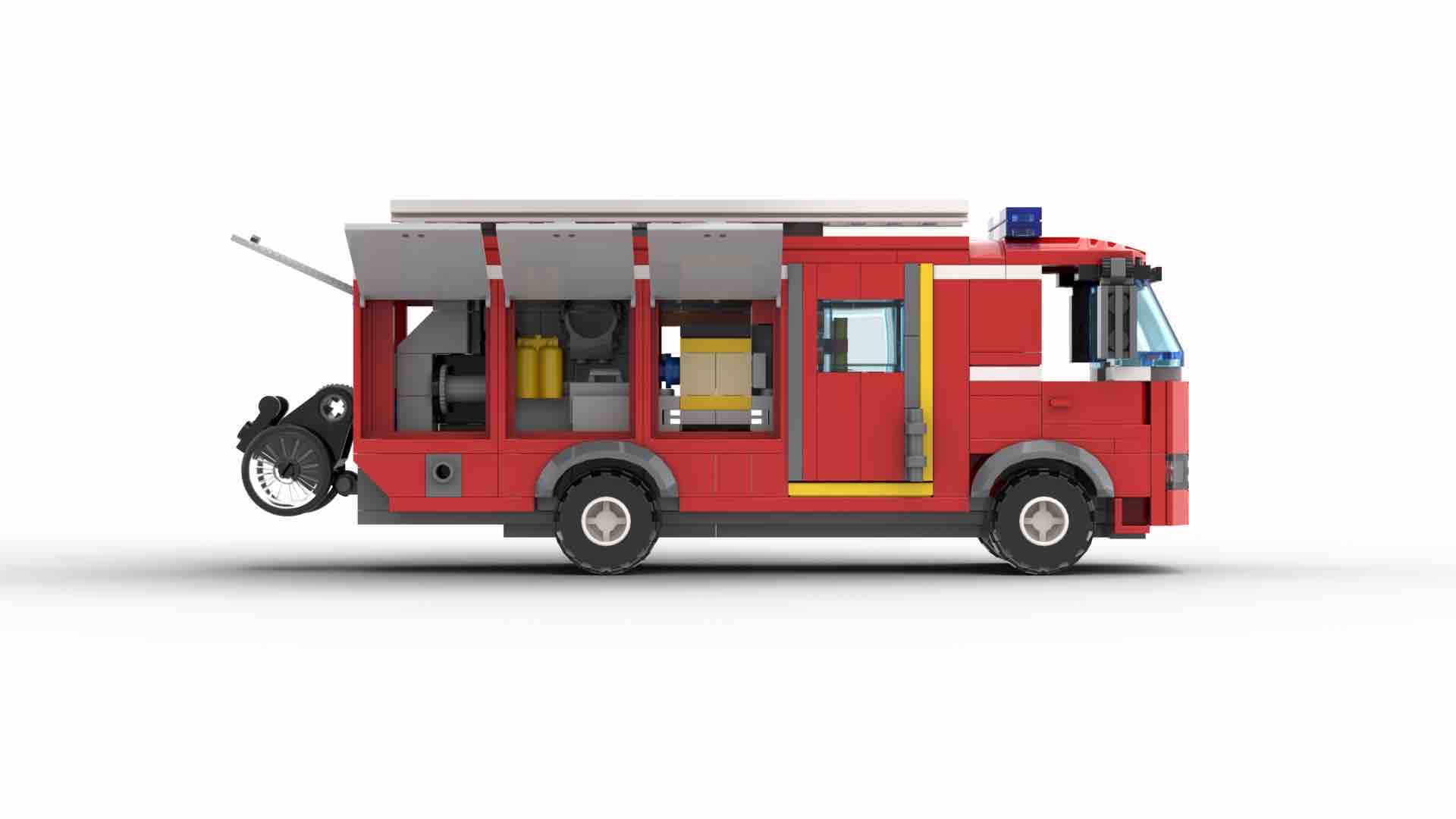 乐高（lego）-7213-1-越野消防车和消防船-积木高手-免费图纸说明书下载