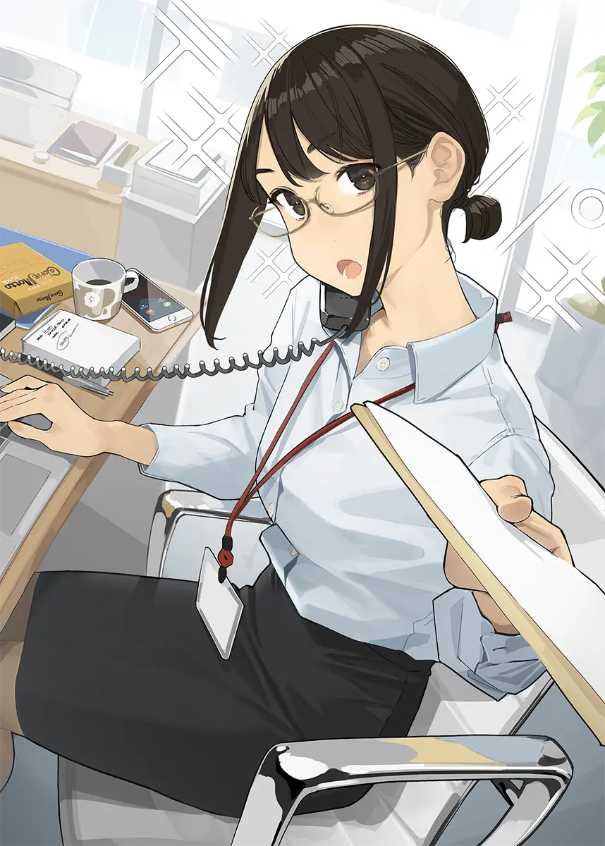 工作的样子也充满魅力 - 西装女子插画特辑