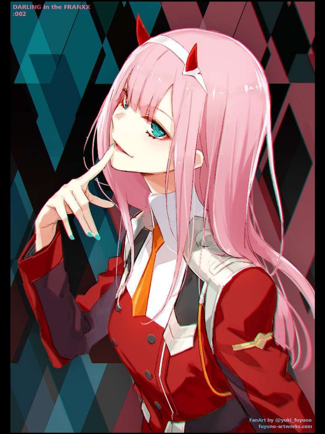 动漫名称:Darling in the franxx ,其他不多说, 看图