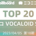 【2023/04/05 第18期】Billboard JAPAN「NICONICO VOCALOID歌曲TOP20」