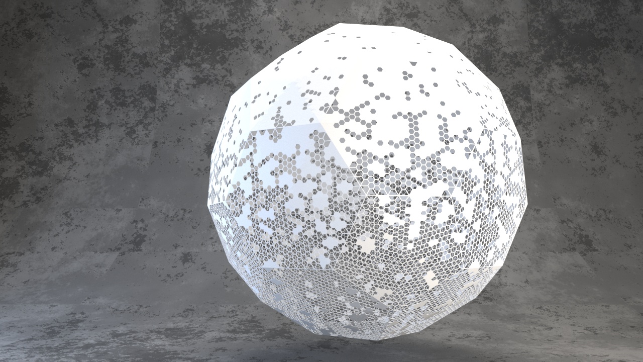 2021视频答疑001:规整的六边形镂空球体