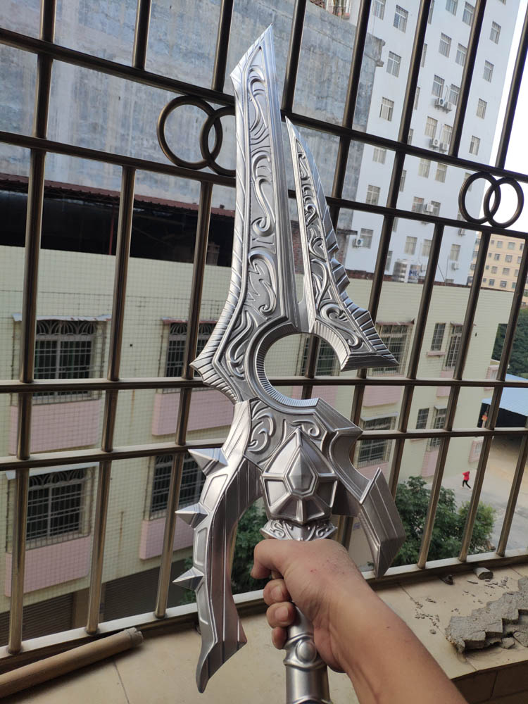 魔兽世界wow周边瓦里安瓦王武器萨拉迈尼全金属1比1制作