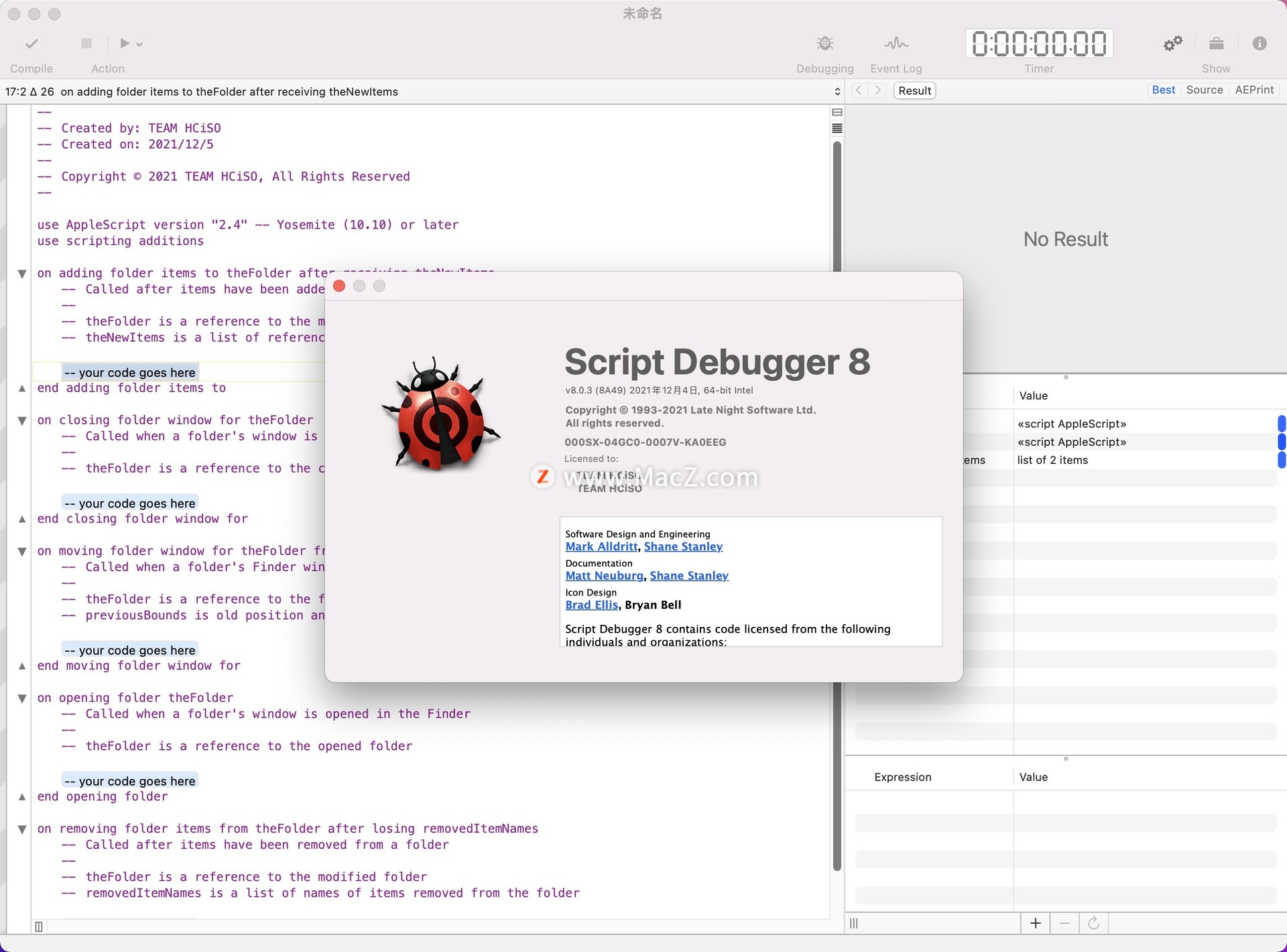 Script debugger for mac 