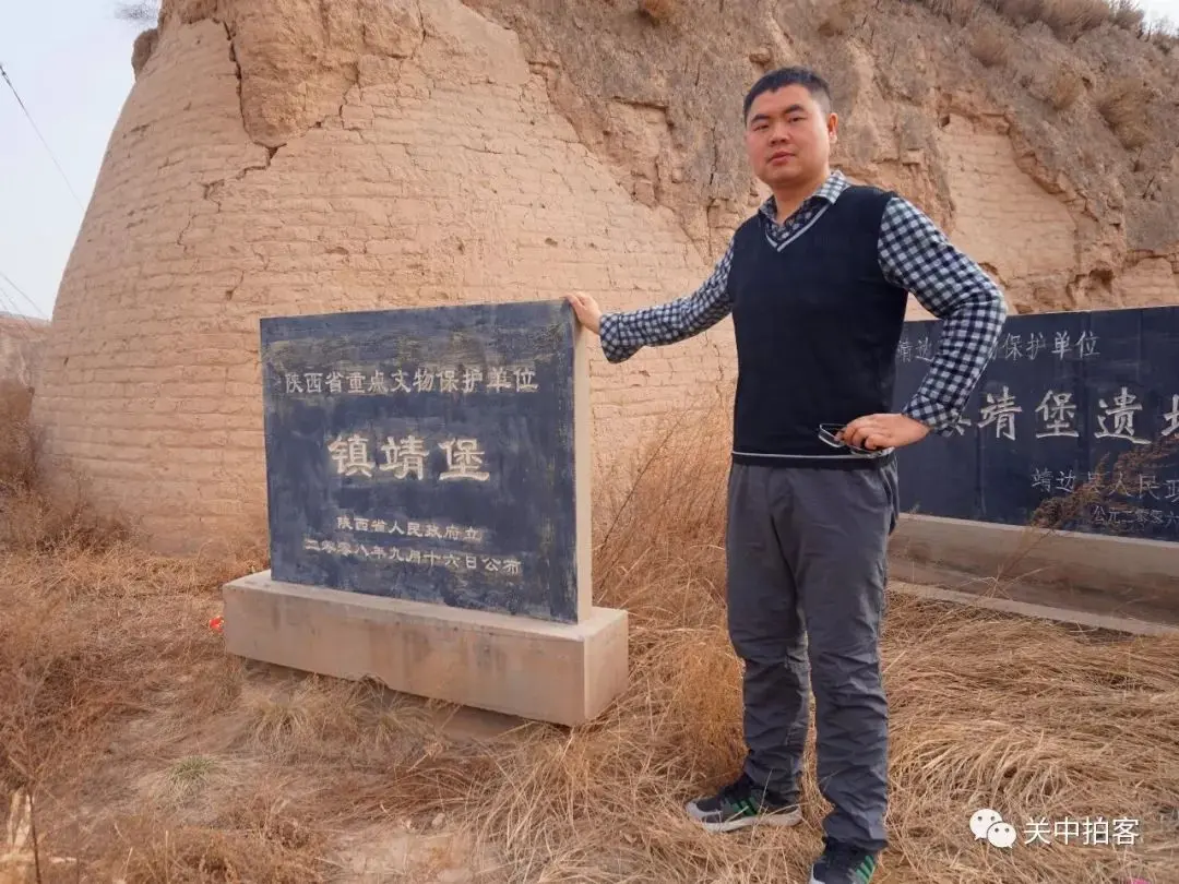 榆林靖边县:航拍明长城镇靖堡遗址