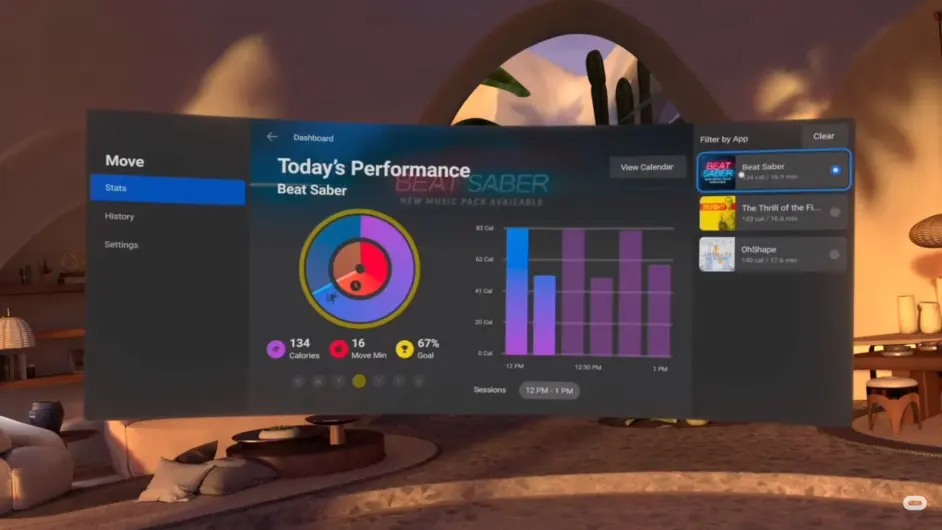 Oculus Quest 更新推出了健身追踪器 以及对quest 2的90hz支持等 哔哩哔哩