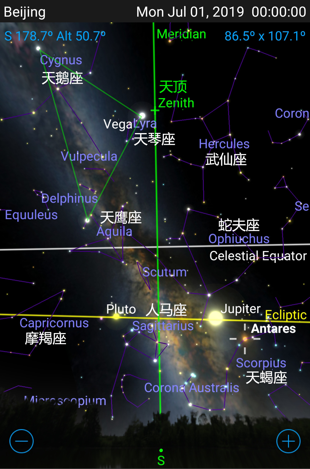 科技 學習 星空的運行方式這是0時的夏季星座,傍晚可以看到部分春季