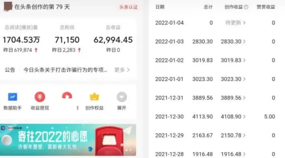 头条自媒体真的那么赚钱(头条做自媒体能赚多少一个月)