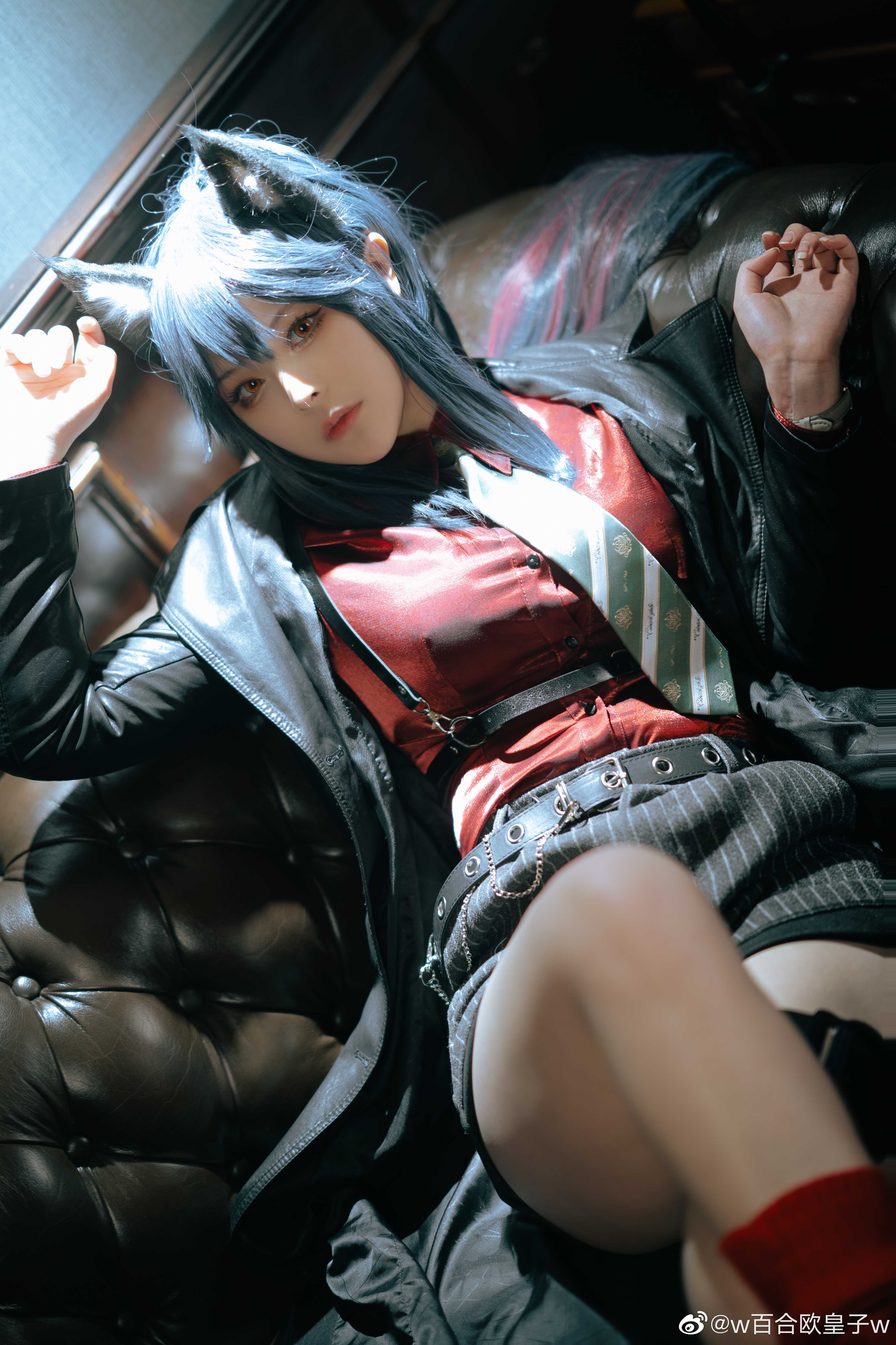 cos明日方舟德克萨斯啊这女人该死的甜美