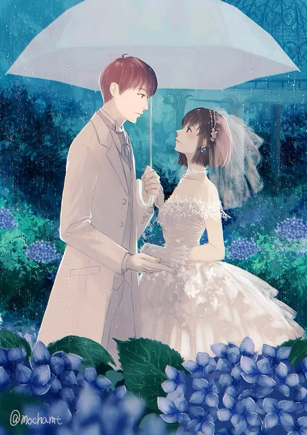 雨水打湿后愈发美丽 紫阳花 Pixiv特辑 二十一 哔哩哔哩