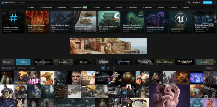 14个cg资源素材网站 自测好用 哔哩哔哩