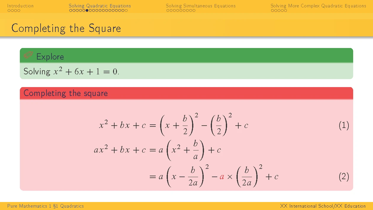 Math Formula Book Cie Alevel