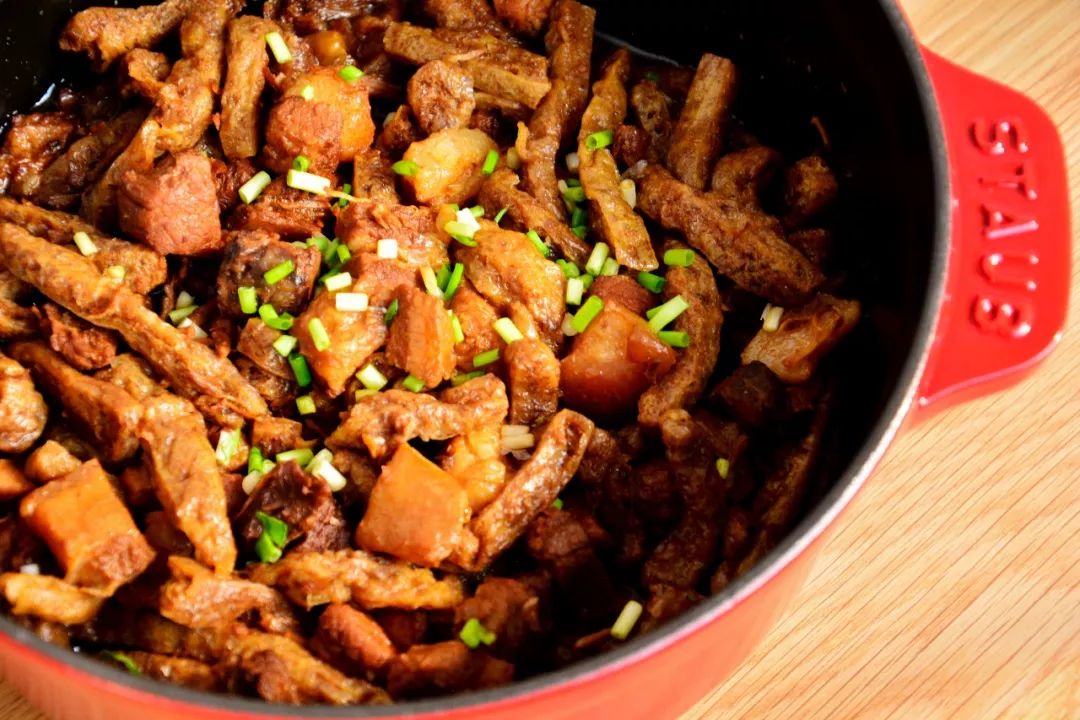 【豆参烧肉】舌3的这道美食,还可以这样吃 | 夏夏和秋秋の小厨房