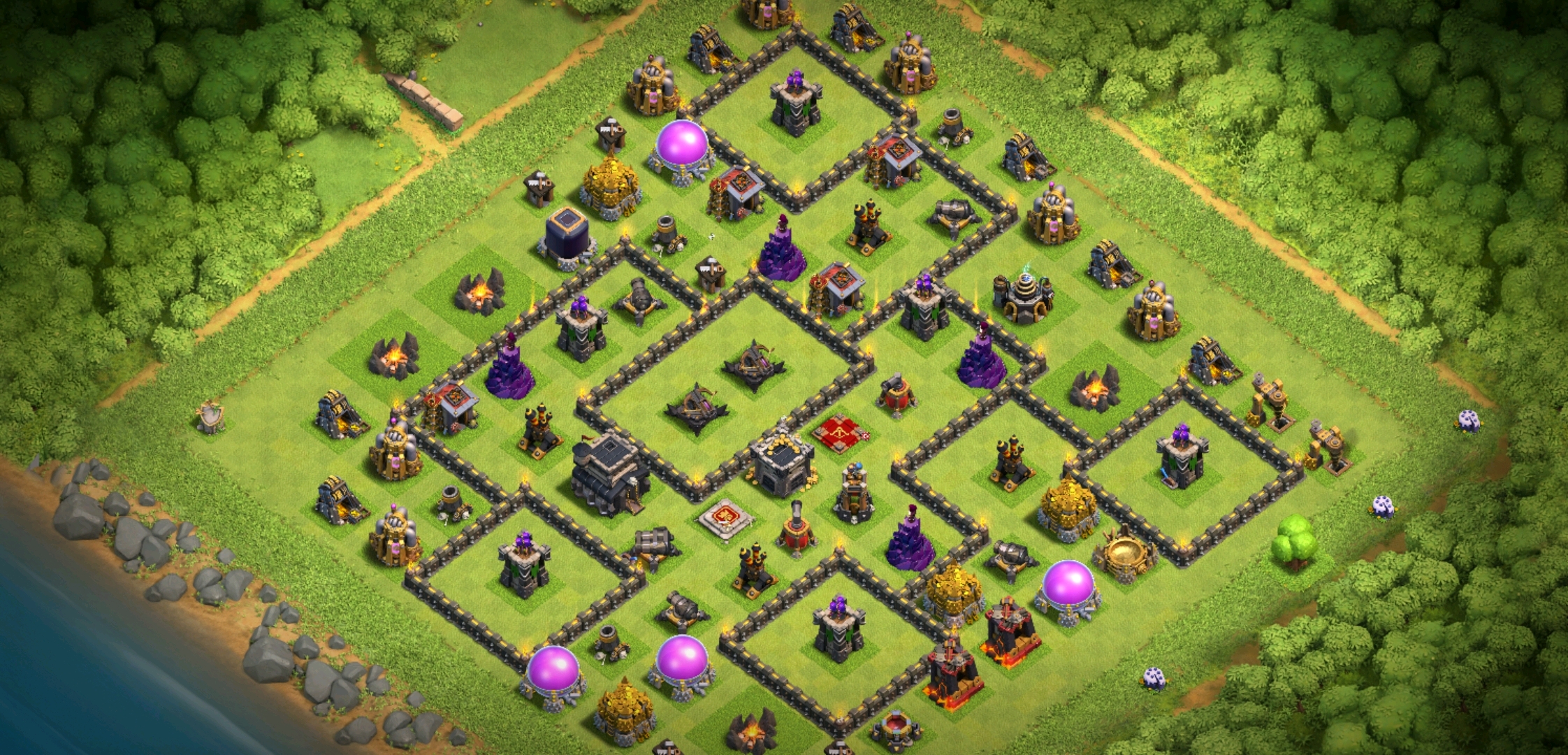 9本部落战防三阵型分享,附链接代码