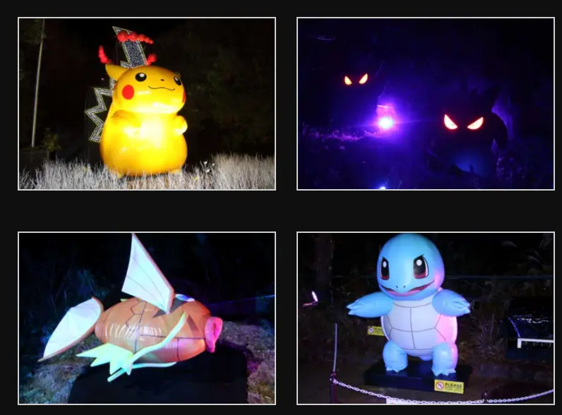 宝可梦主题的相模湖灯光秀 哔哩哔哩