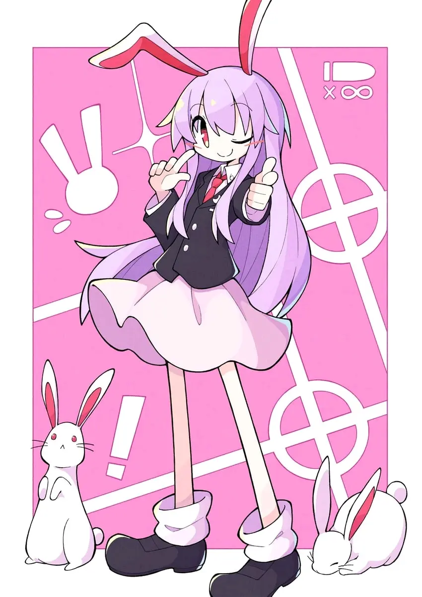 東方projectの圖649鈴仙優曇華院因幡 哔哩哔哩