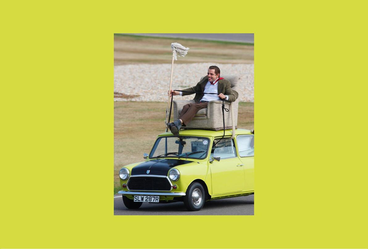 憨豆先生与MINI汽车故事_憨豆先生的橙色MINI车型介绍_the best bits of mr.bean