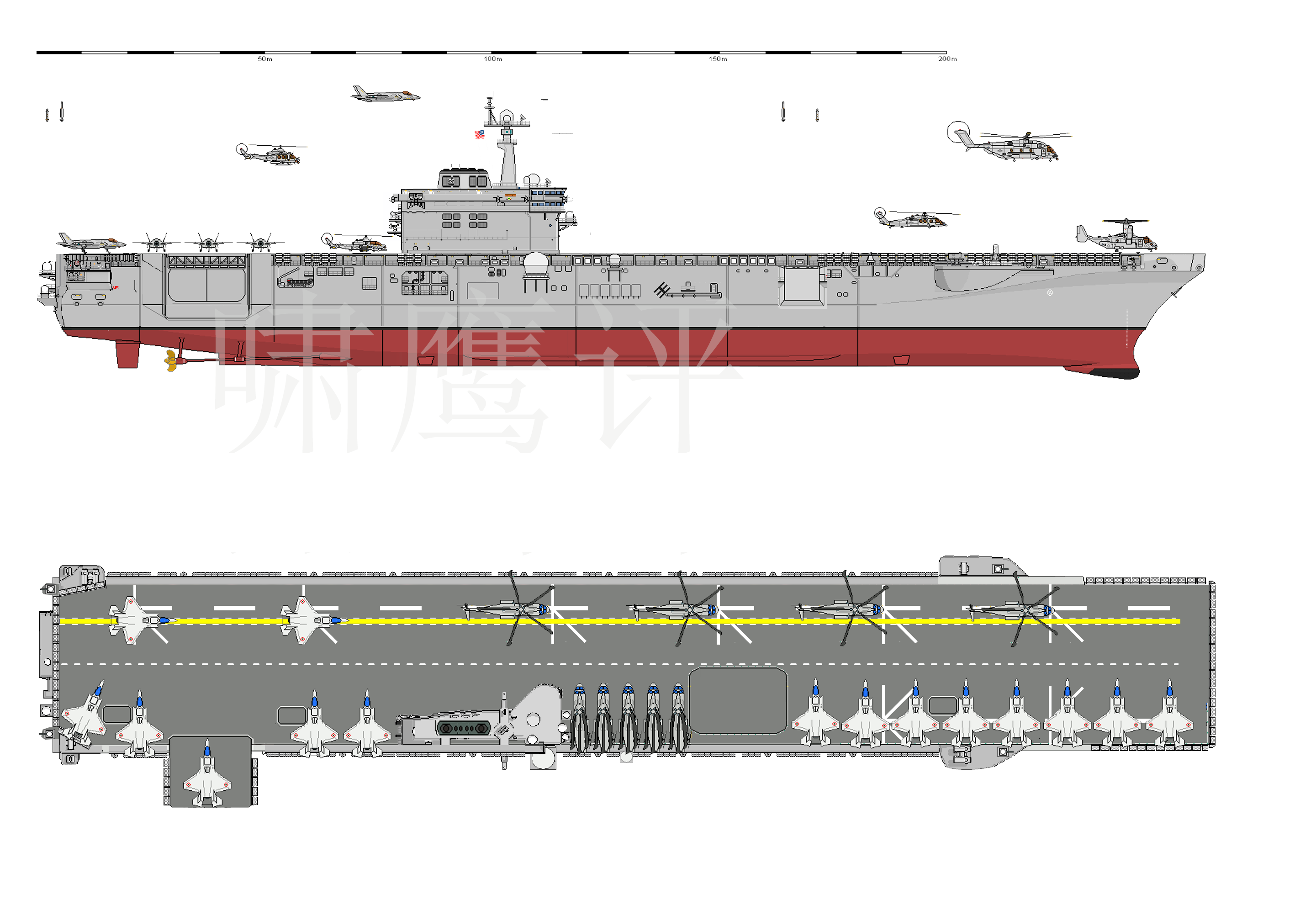 光辉号航空母舰设计图图片