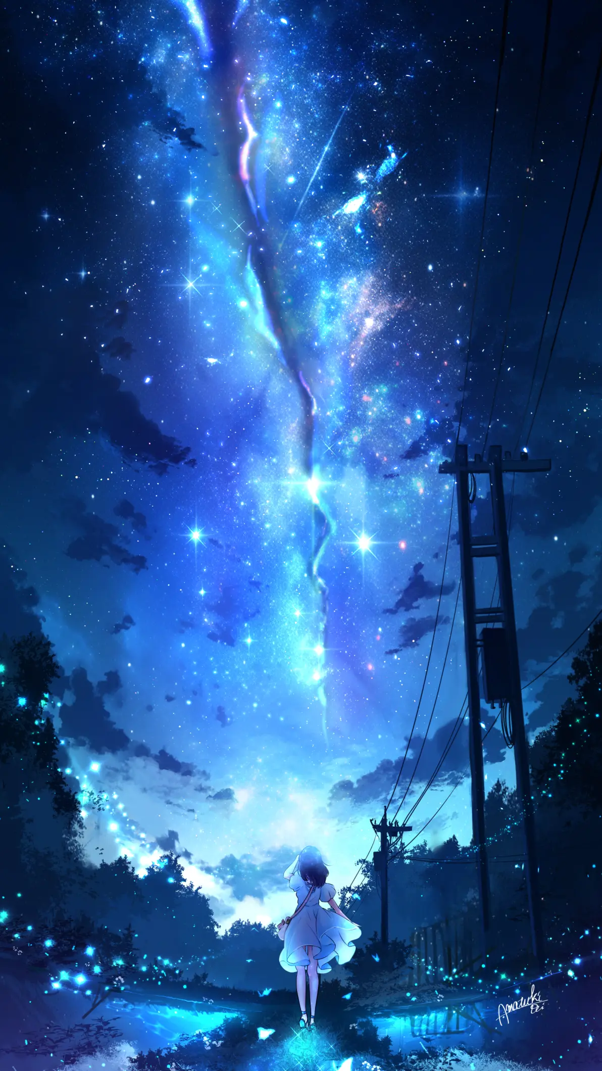 唯美画风的二次元动漫风景壁纸