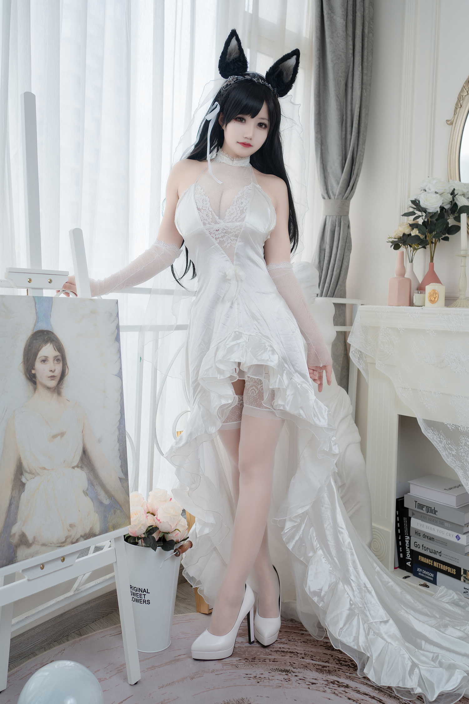 小仓千代w爱宕婚纱cosplay2