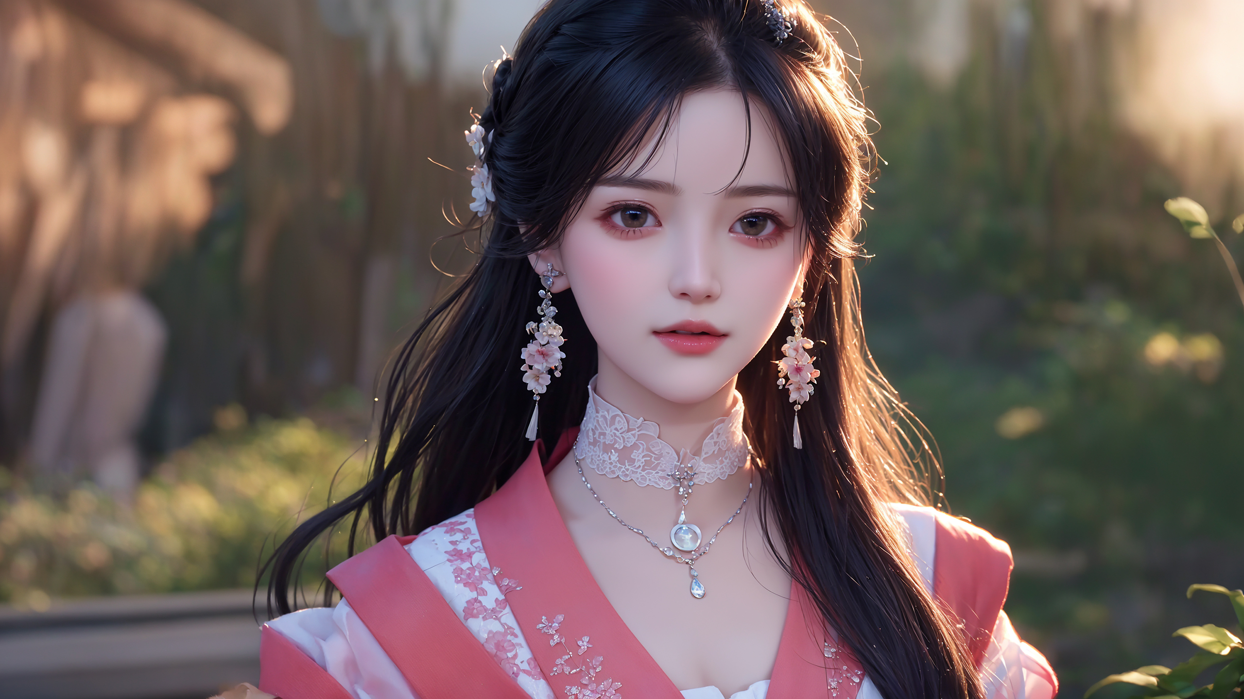 [AI绘画]樱花飞舞国风美女---图集（没网盘的自取） - 哔哩哔哩