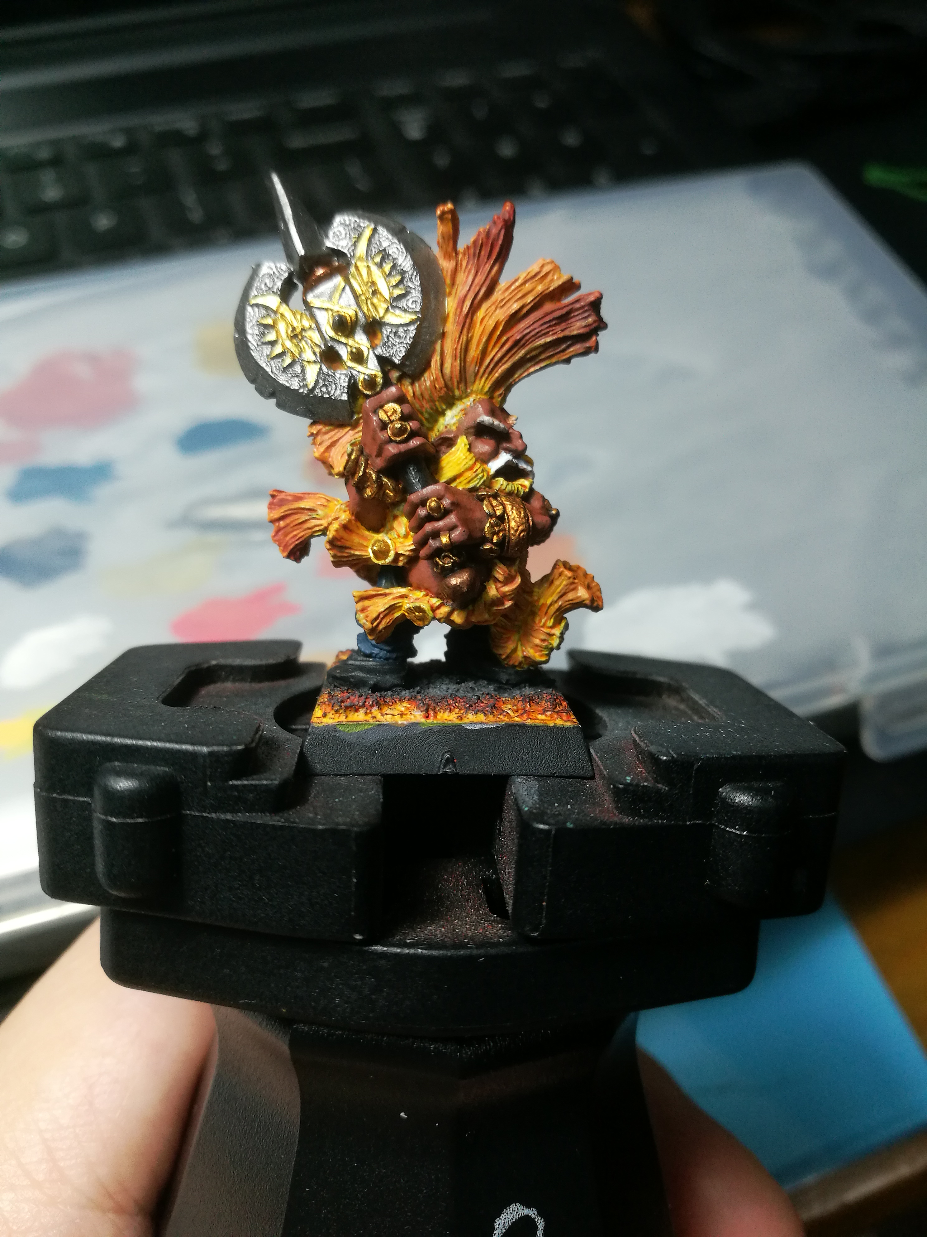 中古战锤矮人屠夫涂装记录2