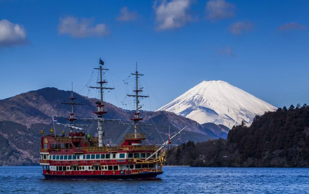 大涌谷,芦之湖,富士山观光在箱根