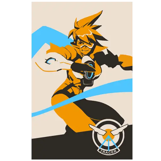 守望先锋 猎空 喷漆