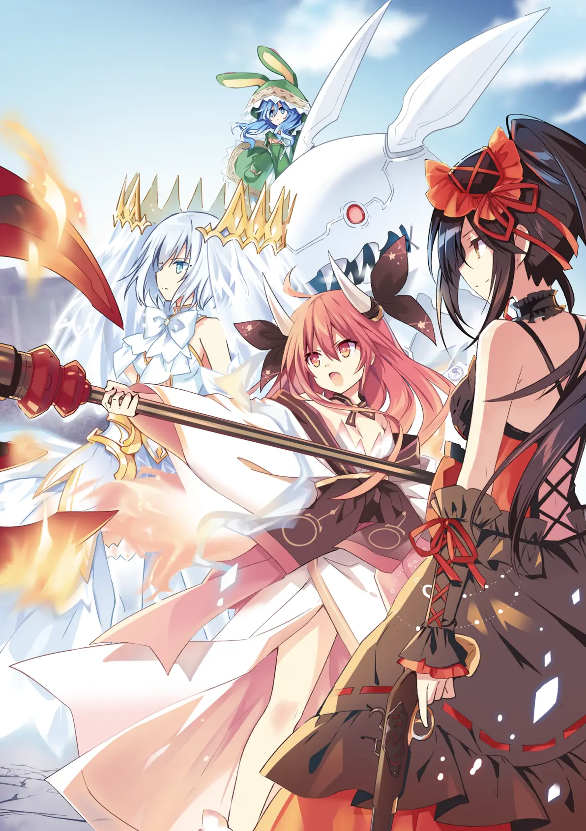 约会大作战小说插图上色去字date a live