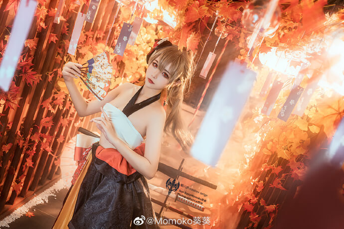 cos正片碧蓝航线让巴尔和服cos舶刀premièreneigemomoko