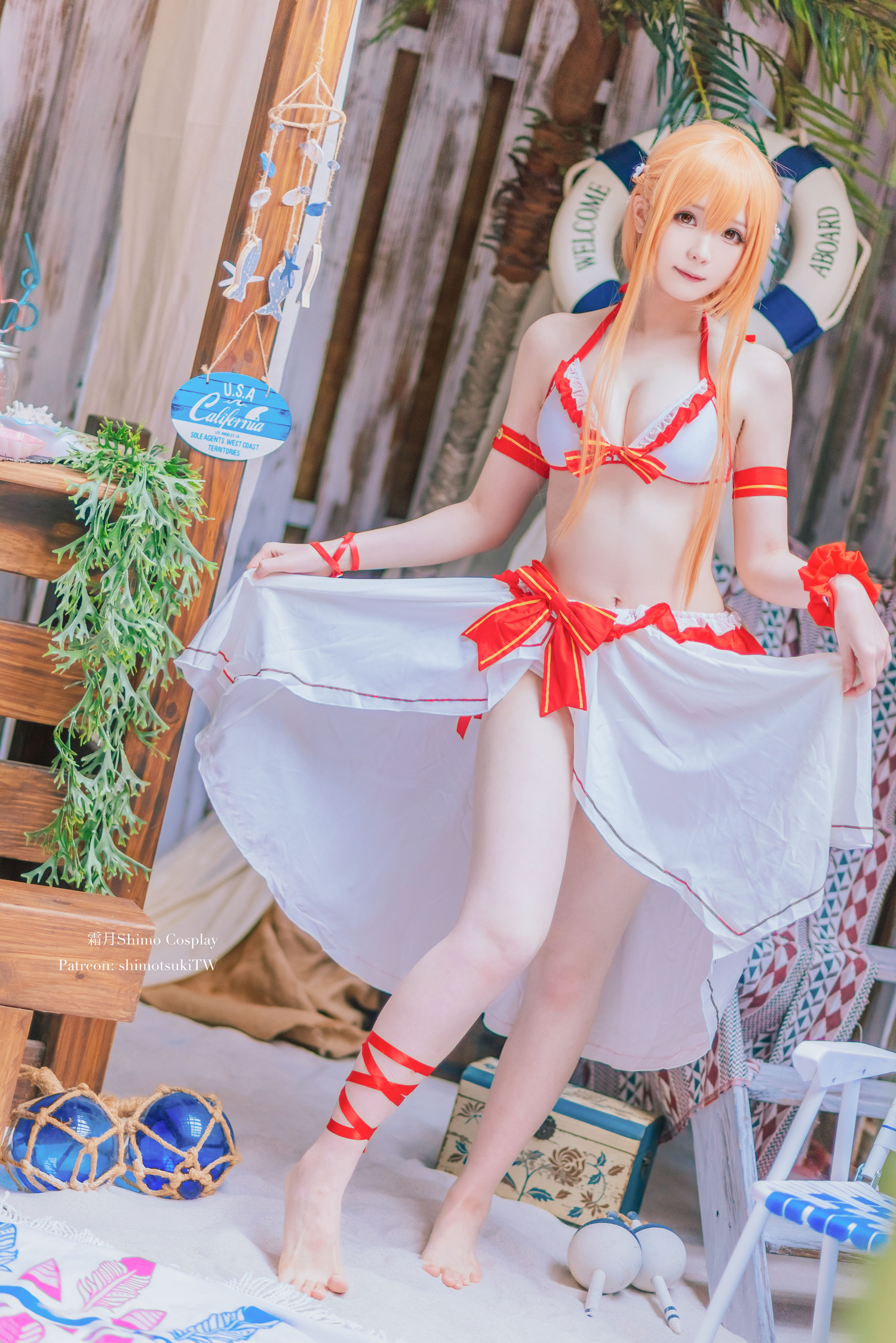 霜月Shimo亚丝娜泳装Cosplay1