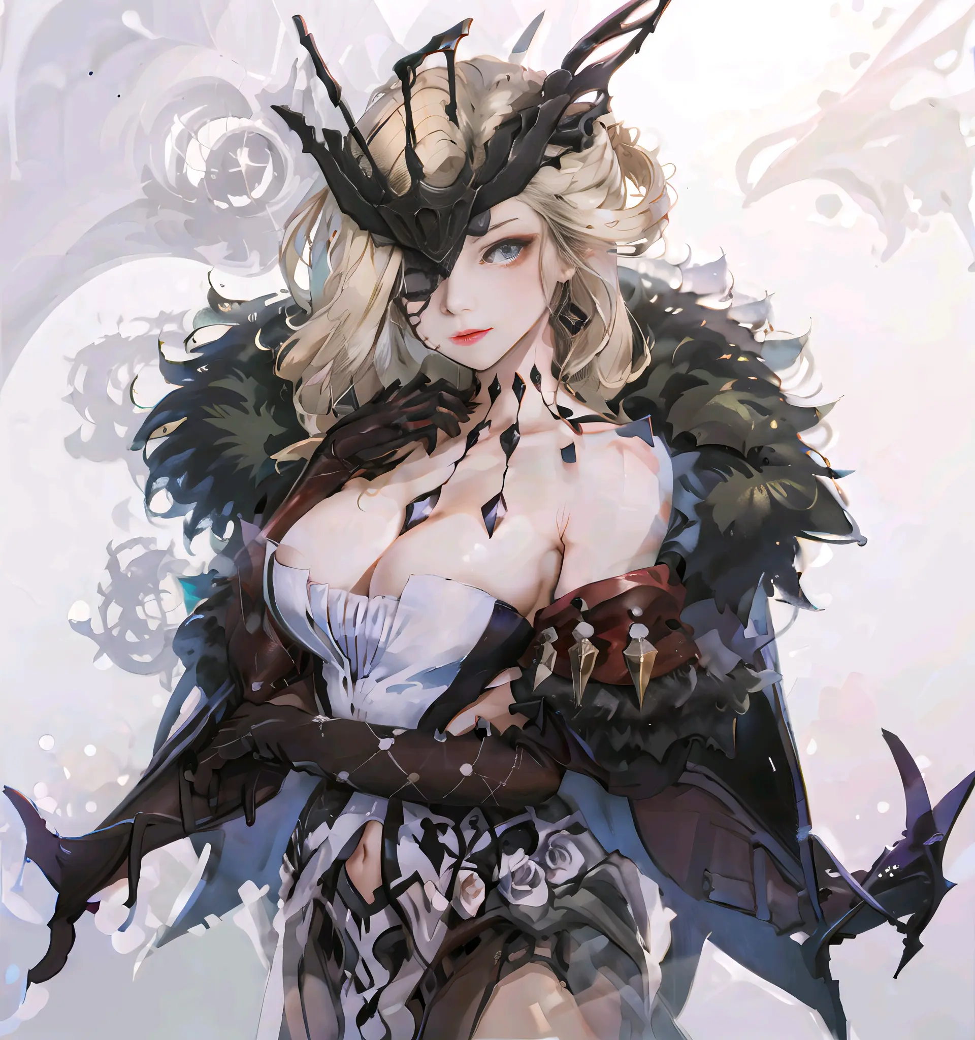 原神愚人众执行官女士同人图(ai绘画)