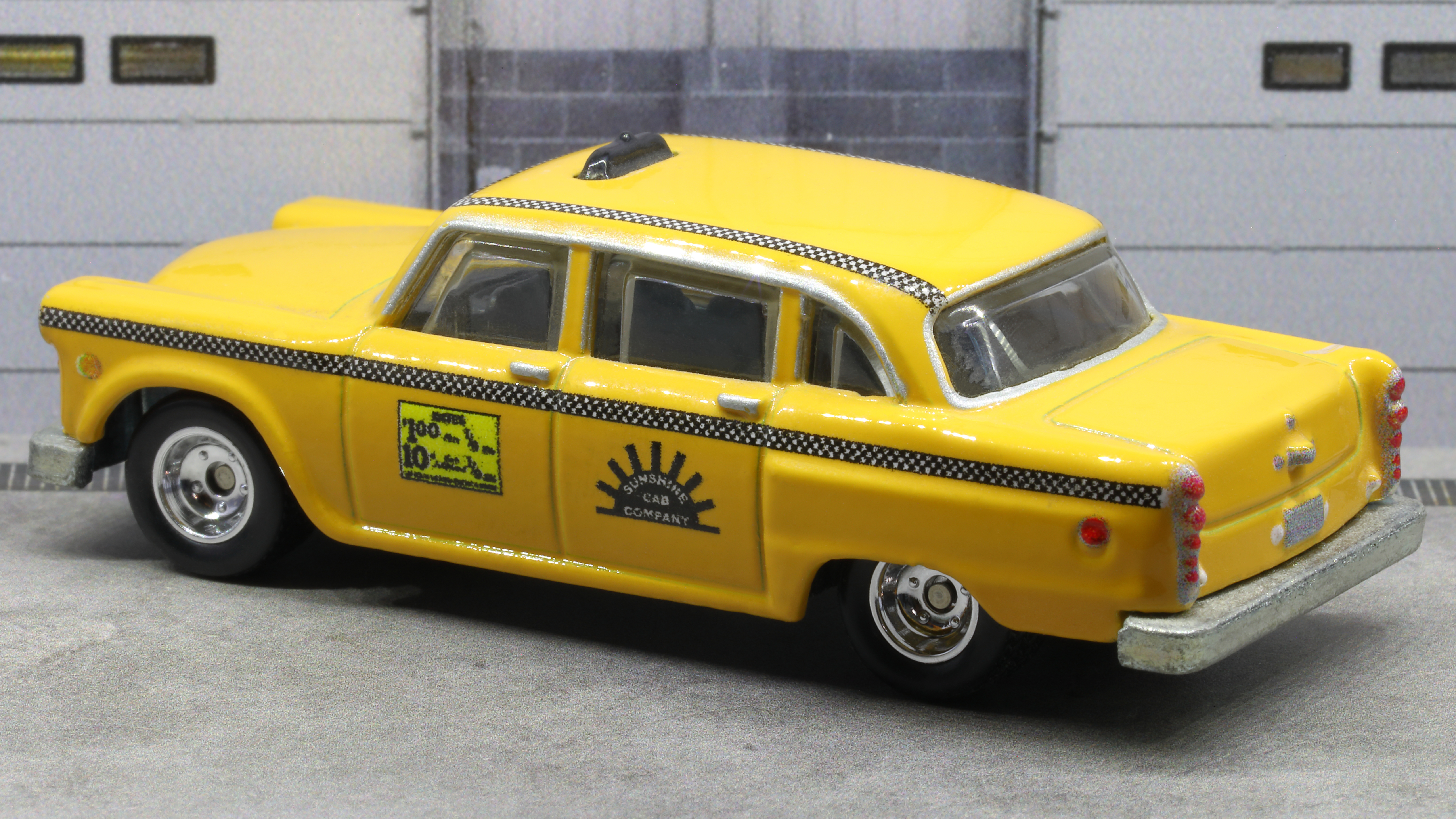 每日一车 - 1974 checker taxi cab - hotwheels风火轮