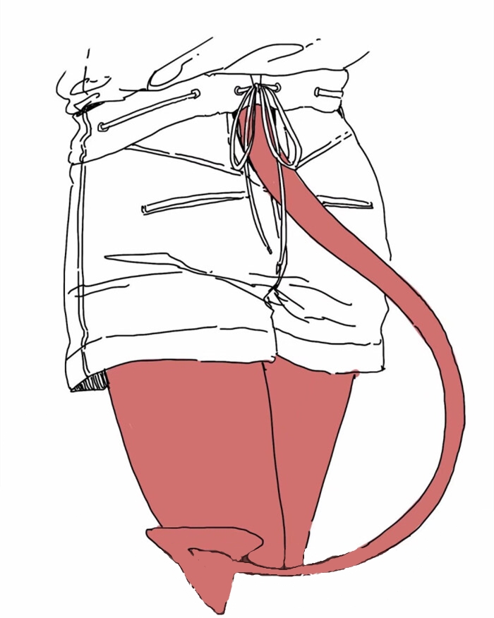 绘画素材本子画师一定不能错过的恶魔的小尾巴超可爱