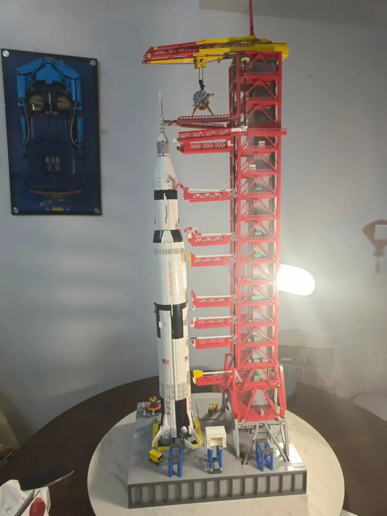 【积木展示】 型玩模客 031003 阿波罗土星五号火箭发射架 兼容乐高