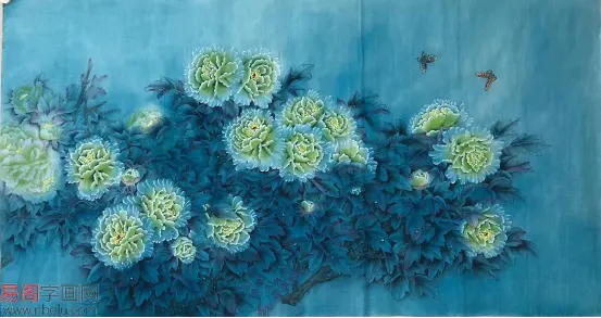 吉祥如意牡丹图让我们一起走进画家王振兴的牡丹世界 哔哩哔哩