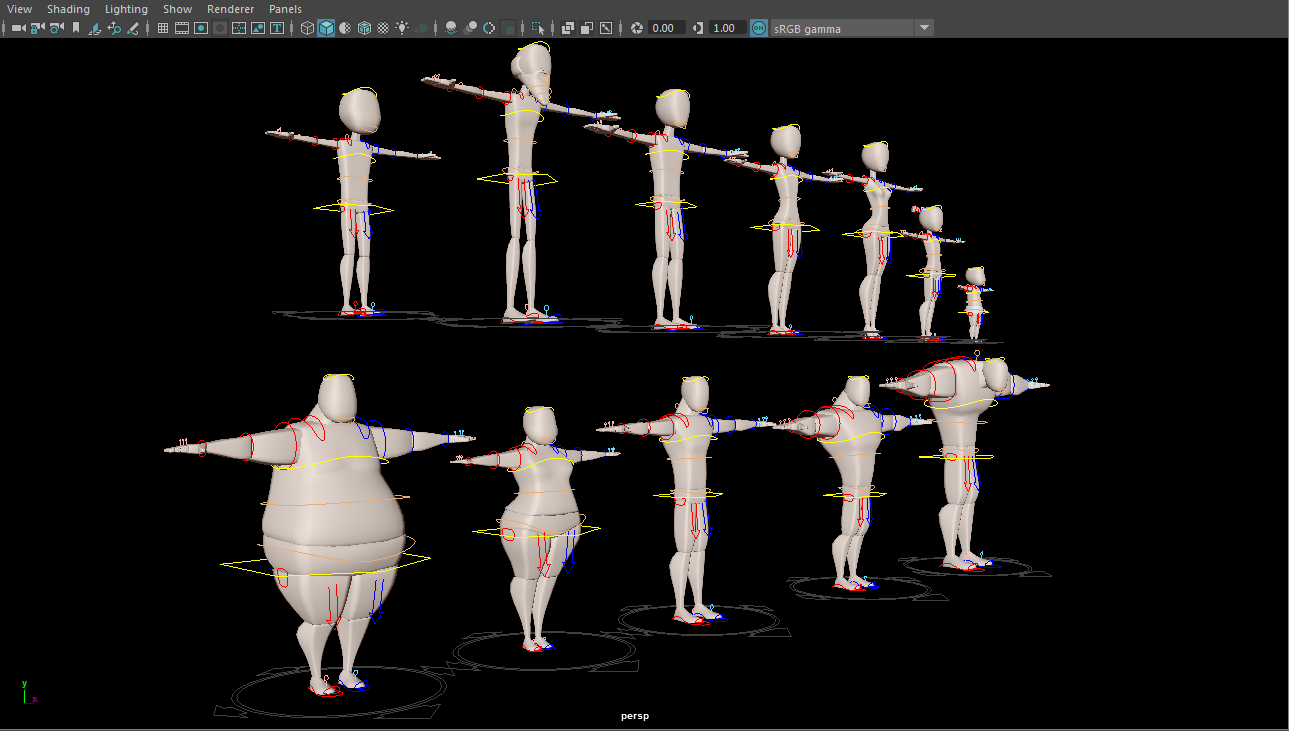 【Maya模型】人物 Body Mechanic Rigs（.ma） - 哔哩哔哩