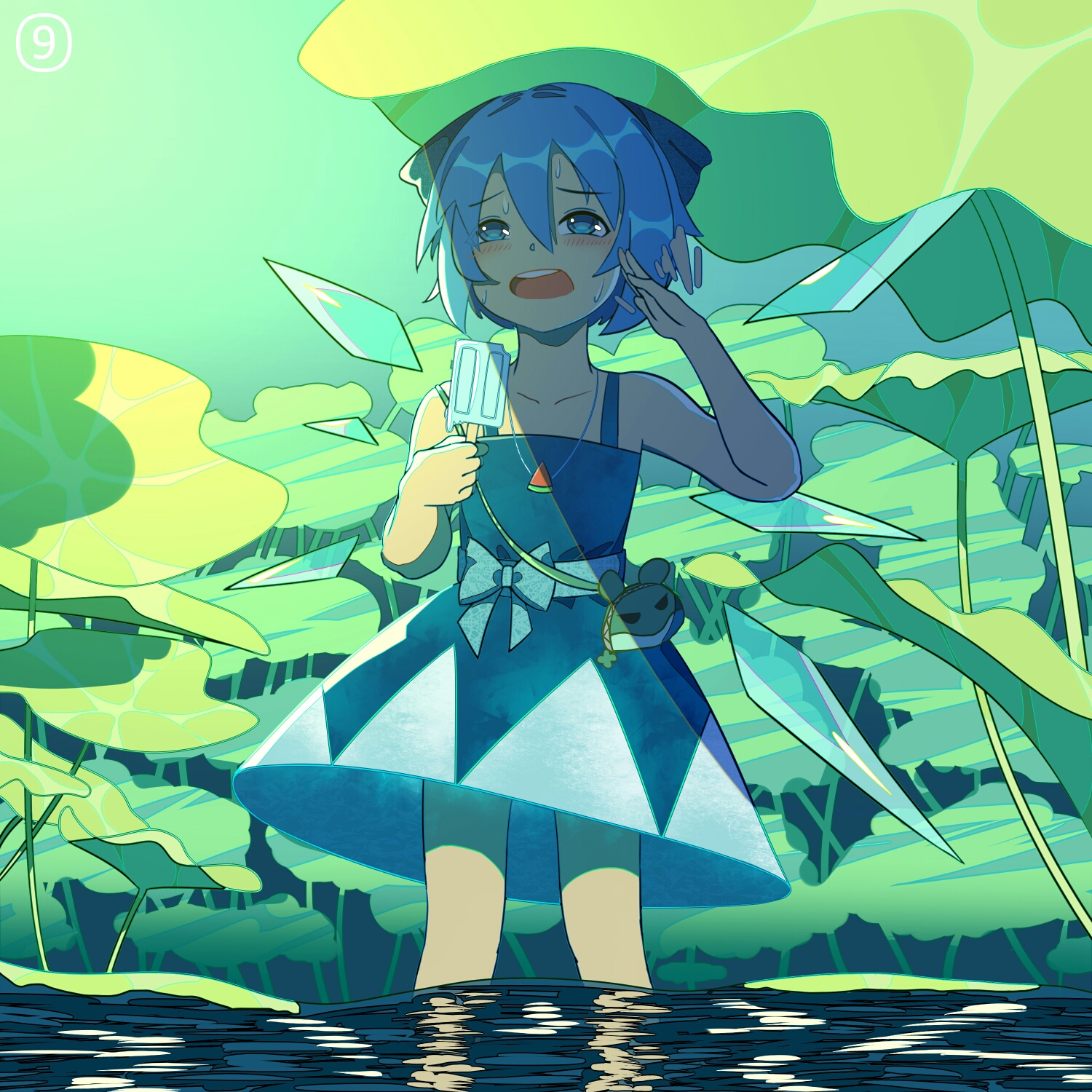 「东方美图集」湖上的冰精-琪露诺