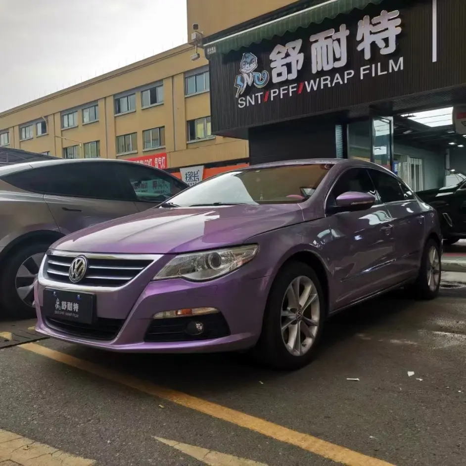 大众cc舒耐特改色膜梦幻灰魅紫,会呼吸的颜色 - 哔哩哔哩