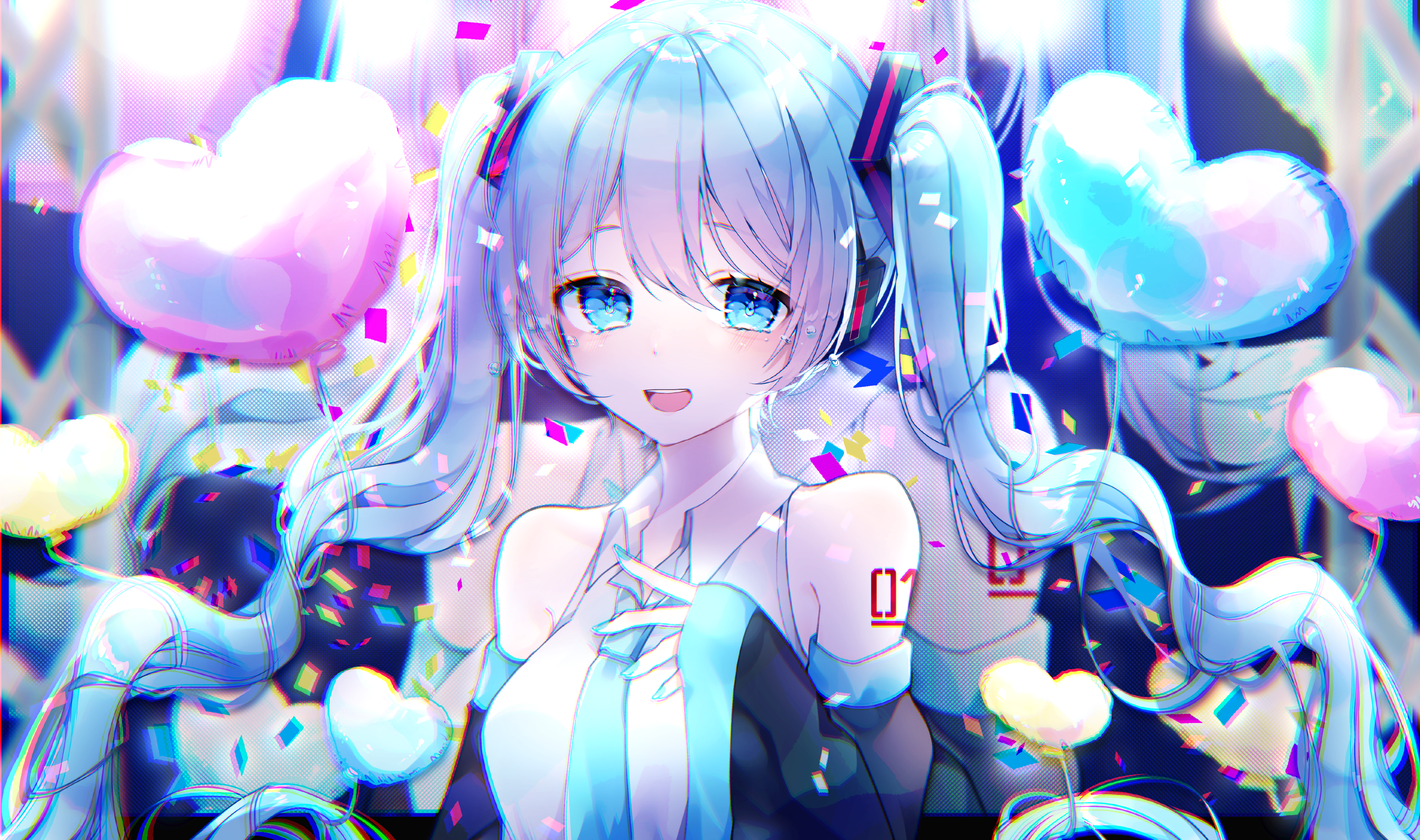 满屏小初音的壁纸图片