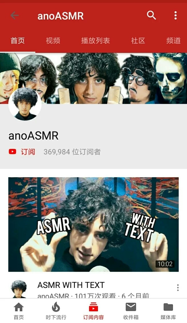 国外ASMR视频主(关注量的解析)(在B站比较知