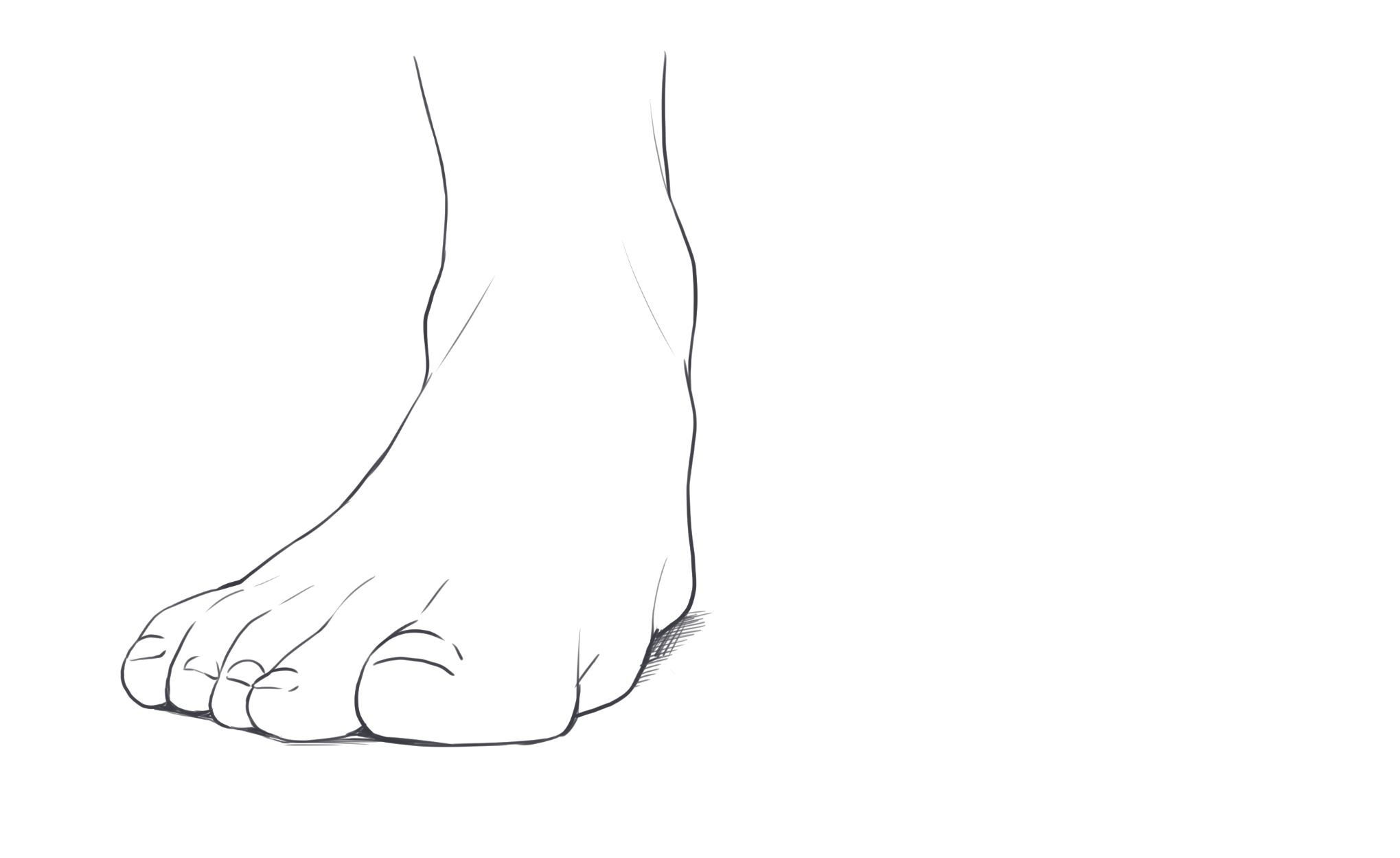 【绘画教程】动漫人物的脚怎么画？脚的结构画法解析！ - 哔哩哔哩