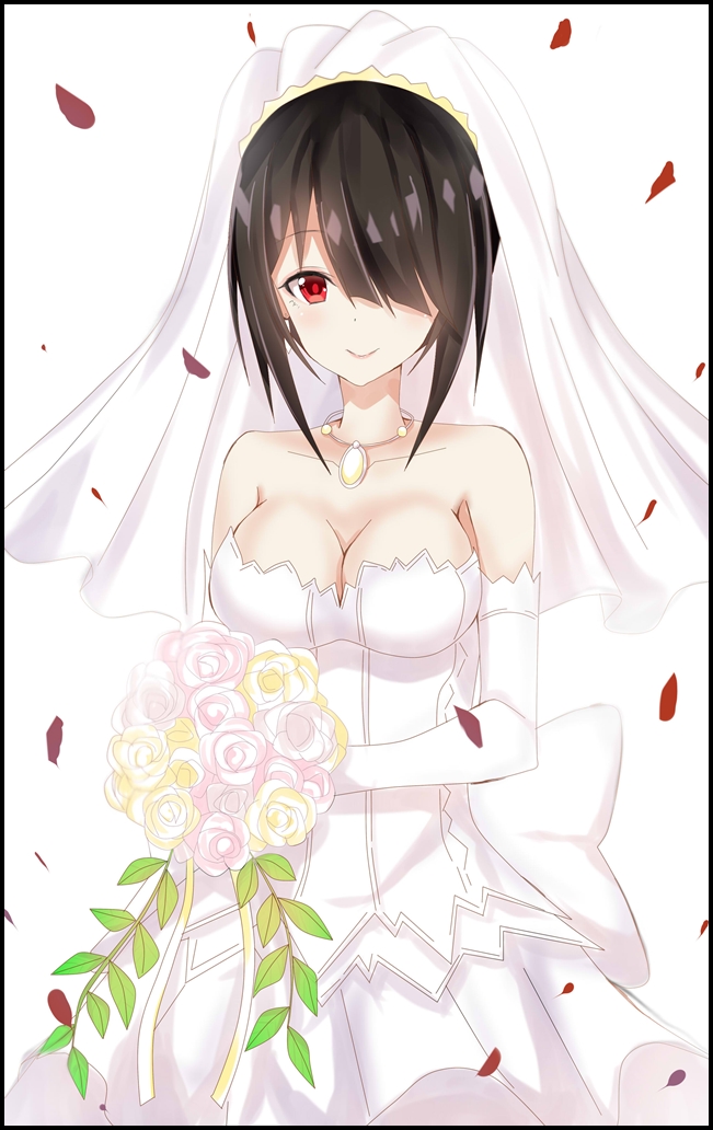 【动漫壁纸】花嫁狂三_婚纱狂三_约会大作战 壁纸,美图,插画