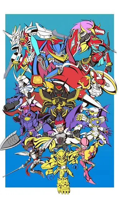 数码宝贝 七大魔王能合体成奥古杜兽 十三皇骑能合成什么呢 哔哩哔哩