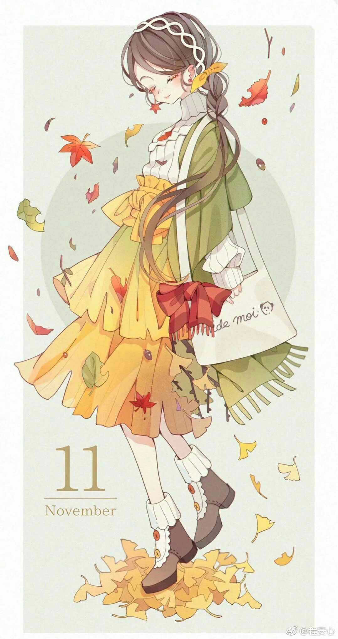 二次元月历壁纸 不来看看么