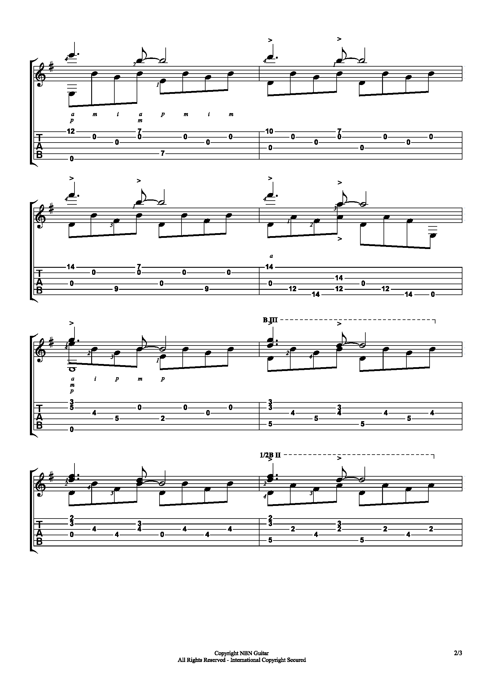 Comptine+d_un+Autre+éte+(Sheet+Music+&+Tabs) 天使爱美丽吉他指弹 guit - 哔哩哔哩