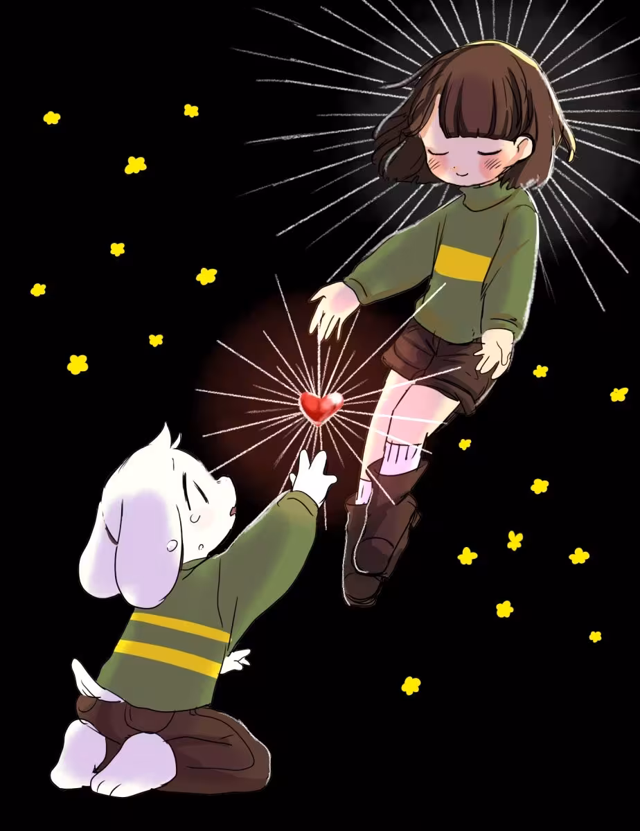 undertale传说之下精美人物图包charaasriel篇