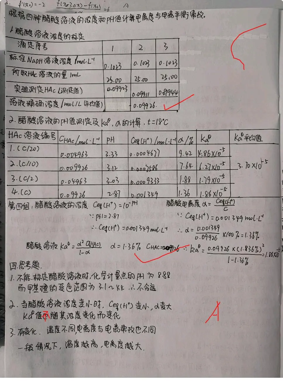 醋酸电离方程式图片